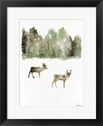 Framed Reindeer 1 Print