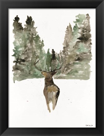 Framed Reindeer 2 Print