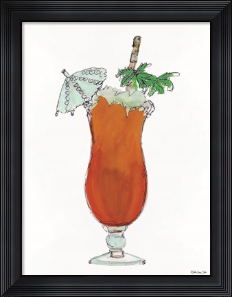 Framed Tropical Cocktail Print