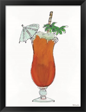 Framed Tropical Cocktail Print