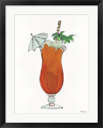 Framed Tropical Cocktail Print