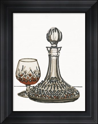 Framed Vintage Decanter 1 Print