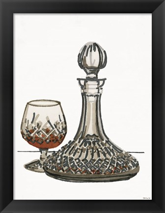 Framed Vintage Decanter 1 Print