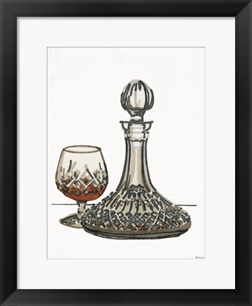 Framed Vintage Decanter 1 Print