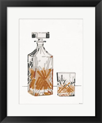 Framed Vintage Decanter 2 Print