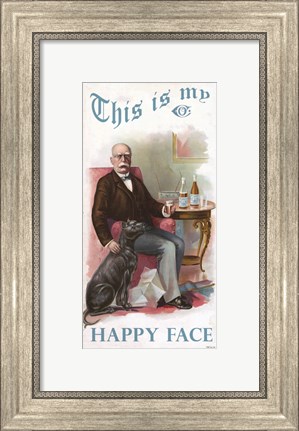 Framed Happy Face Print