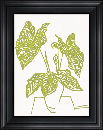 Framed Tropical Plant 1 Print