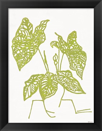 Framed Tropical Plant 1 Print