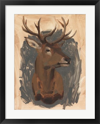 Framed Red Deer Stag I Print