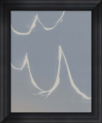 Framed Sailing Scrawl I Print