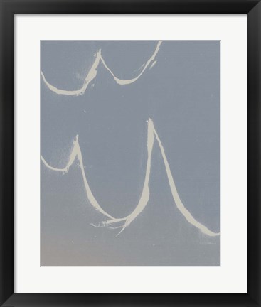 Framed Sailing Scrawl I Print