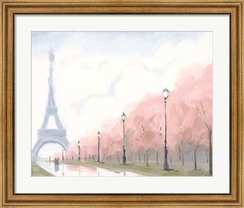Framed Paris au Printemps II Print