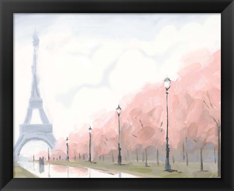 Framed Paris au Printemps II Print