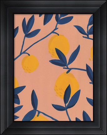 Framed Sunlit Grove I Print