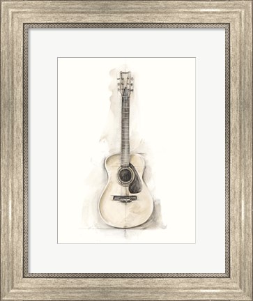 Framed Ethan&#39;s Guitar I Print