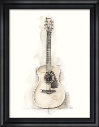 Framed Ethan&#39;s Guitar I Print