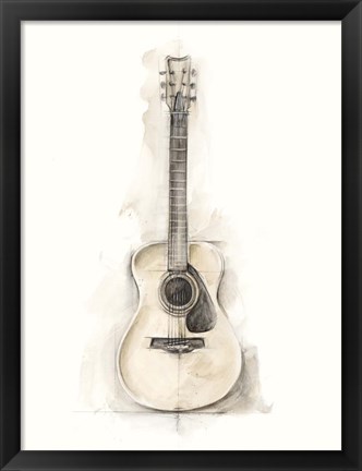 Framed Ethan&#39;s Guitar I Print