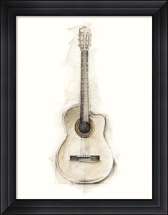 Framed Ethan&#39;s Guitar II Print