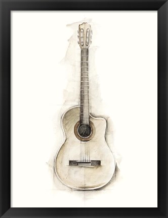 Framed Ethan&#39;s Guitar II Print