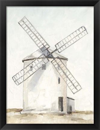 Framed European Windmill I Print