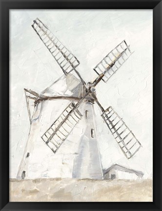 Framed European Windmill II Print