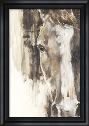 Framed Cropped Equine Study I Print