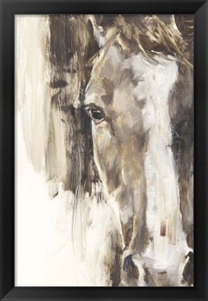 Framed Cropped Equine Study I Print