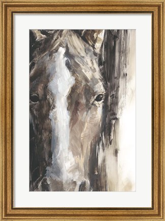 Framed Cropped Equine Study II Print