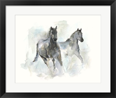 Framed Run Free I Print