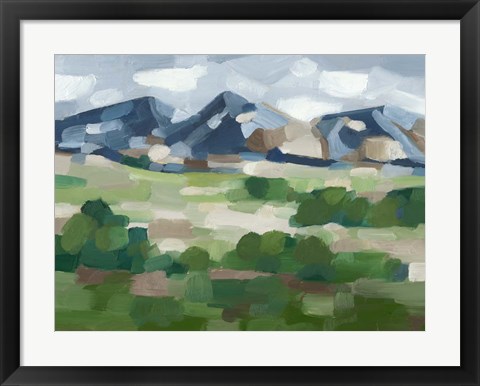 Framed Blue Ridge Valley I Print