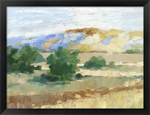 Framed Sunny Field I Print