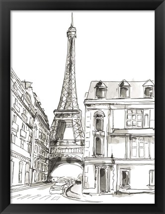 Framed Pen &amp; Ink Travel Studies I Print