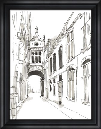 Framed Pen &amp; Ink Travel Studies III Print