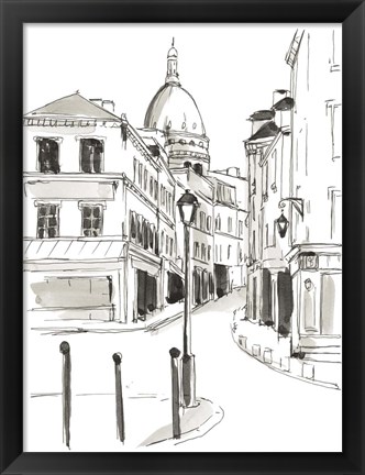 Framed Pen &amp; Ink Travel Studies IV Print