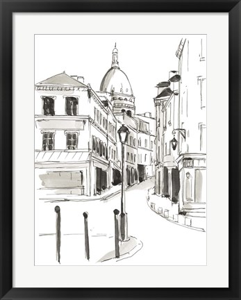 Framed Pen &amp; Ink Travel Studies IV Print