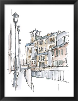 Framed Watercolor Travel Sketchbook II Print