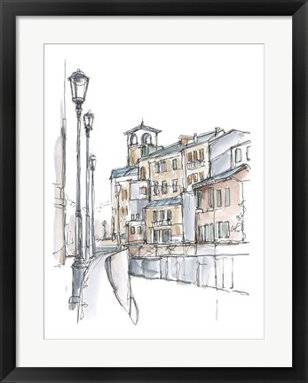 Framed Watercolor Travel Sketchbook II Print