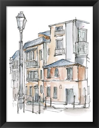 Framed Watercolor Travel Sketchbook III Print