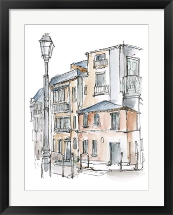 Framed Watercolor Travel Sketchbook III Print