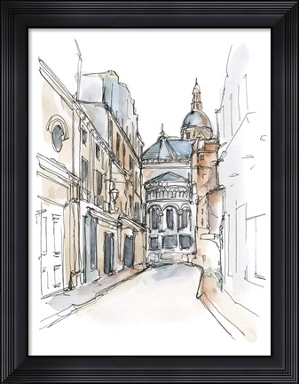 Framed Watercolor Travel Sketchbook IV Print