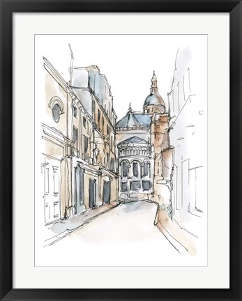 Framed Watercolor Travel Sketchbook IV Print