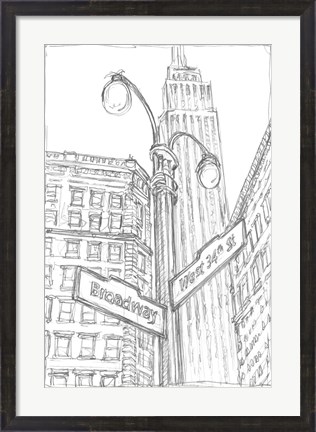 Framed NY Intersection II Print