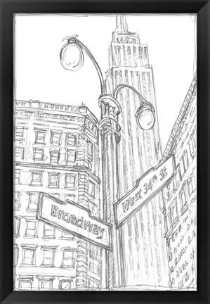 Framed NY Intersection II Print