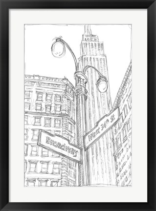 Framed NY Intersection II Print