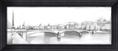 Framed Pont du Carroussel Print