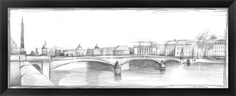 Framed Pont du Carroussel Print