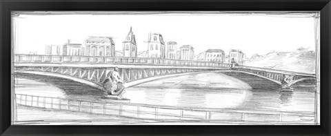 Framed Pont Mirabeau Print