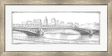 Framed Pont Mirabeau Print