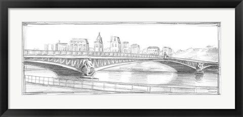 Framed Pont Mirabeau Print