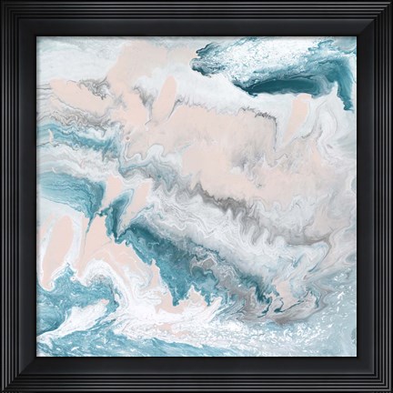 Framed Pastel Swirl II Print